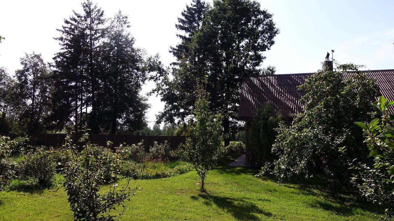 Gasthaus Raudonkalnis Mankiskiai Exterior foto